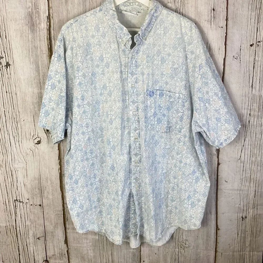 Vintage Quiksilver Button Down Camp Hawaiian Shirt XL A Surf Y2k